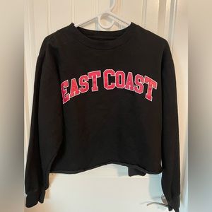East Coast Crewneck Cropped Sweatshirt